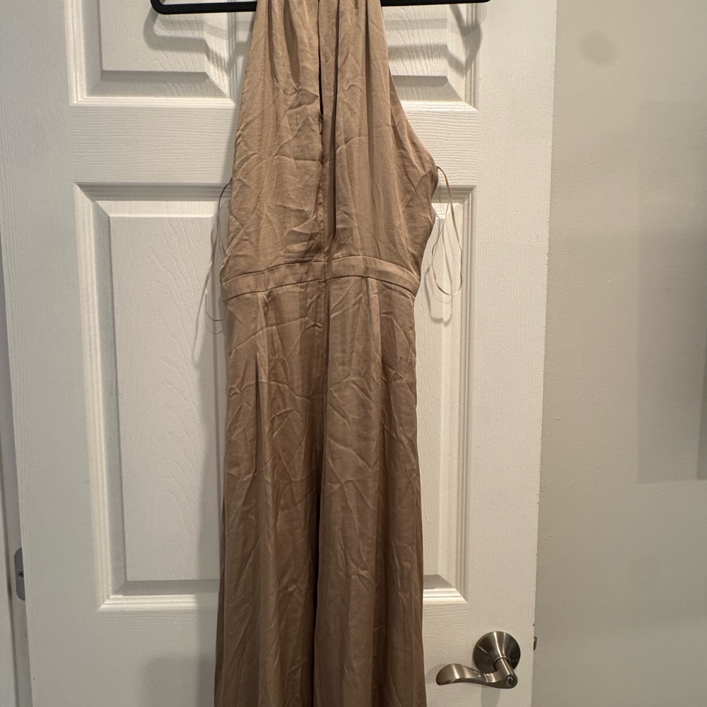 Elie Tahari Tan Maxi Dress